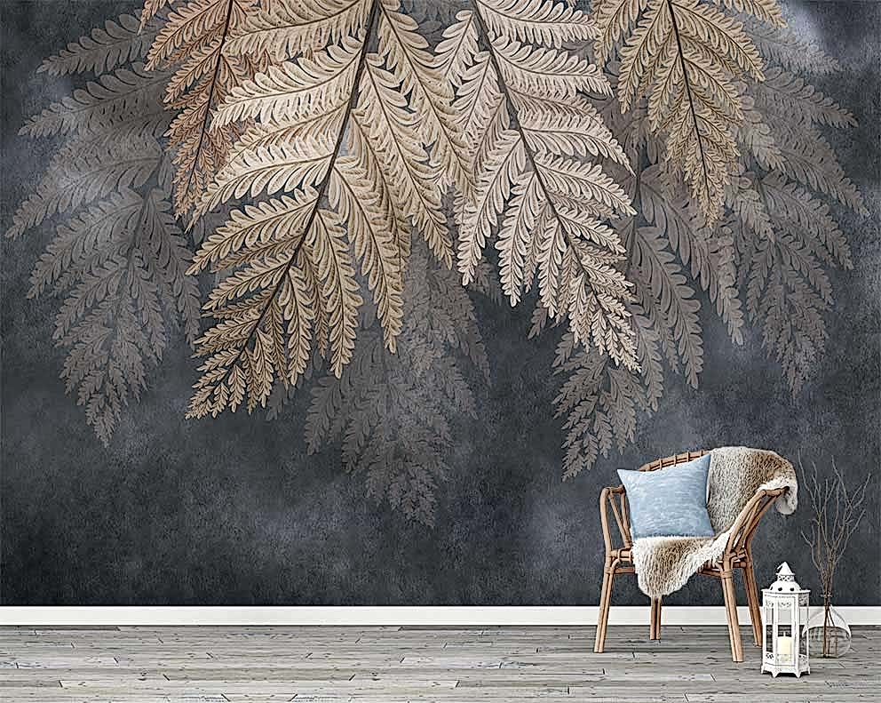 Sonbahar Esintisi Desenli Duvar Kağıdı