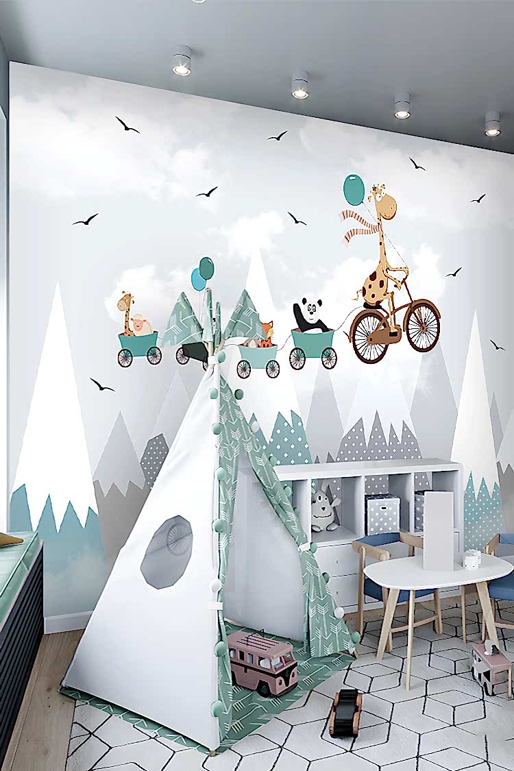 Eğlenceli Gergedanlı Hayvanlar Duvar Kağıdı