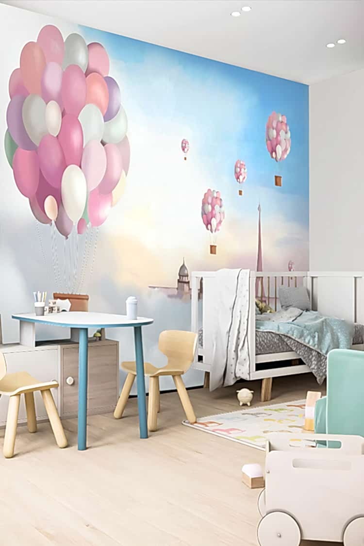 Balonlar ve Paris Duvar Kağıdı - Görsel 2