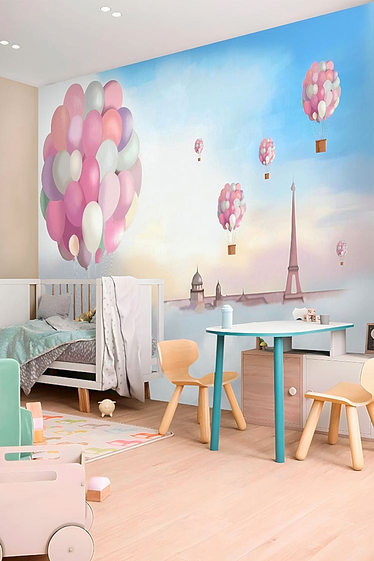 Balonlar ve Paris Duvar Kağıdı - Görsel 3