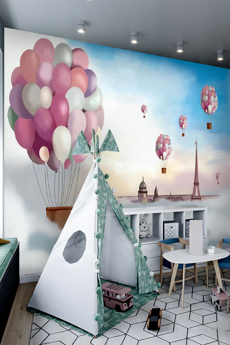 Balonlar ve Paris Duvar Kağıdı - Görsel 5