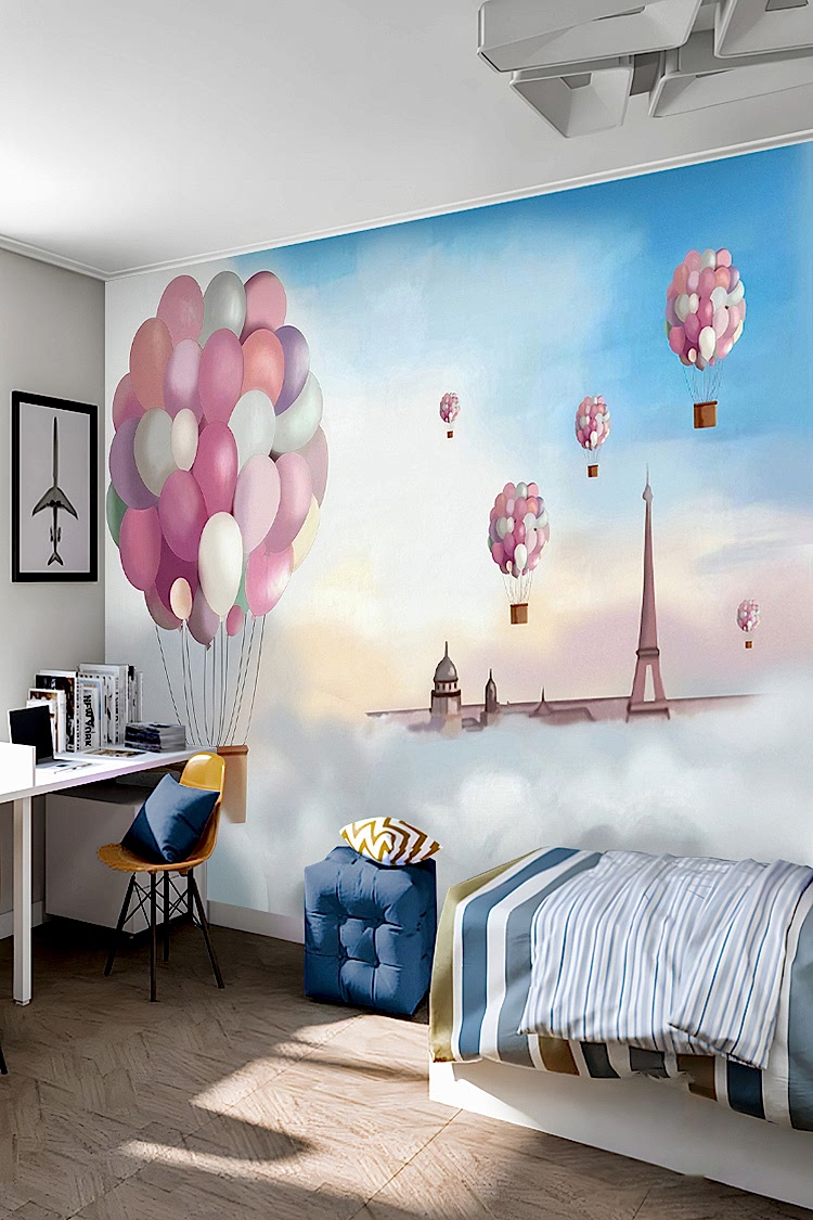 Balonlar ve Paris Duvar Kağıdı - Görsel 6