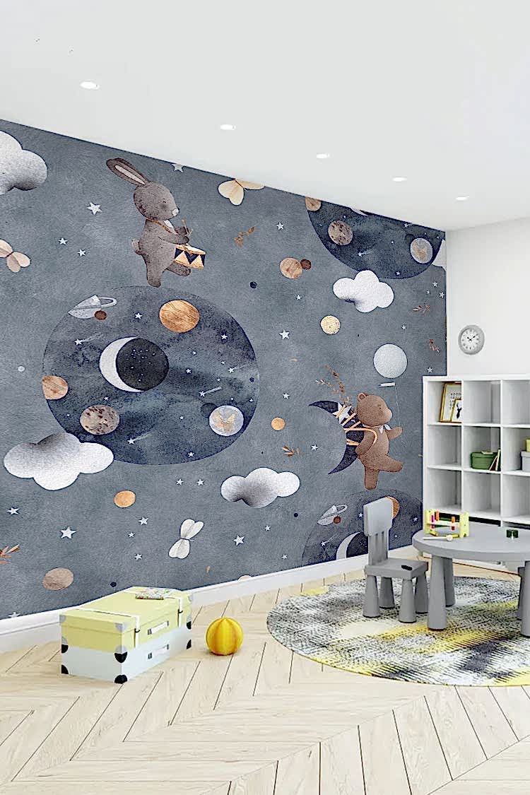 Uzay Temalı Duvar Kağıdı - Görsel 5