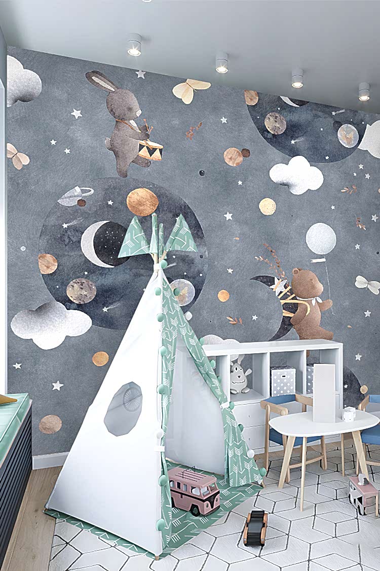 Uzay Temalı Duvar Kağıdı