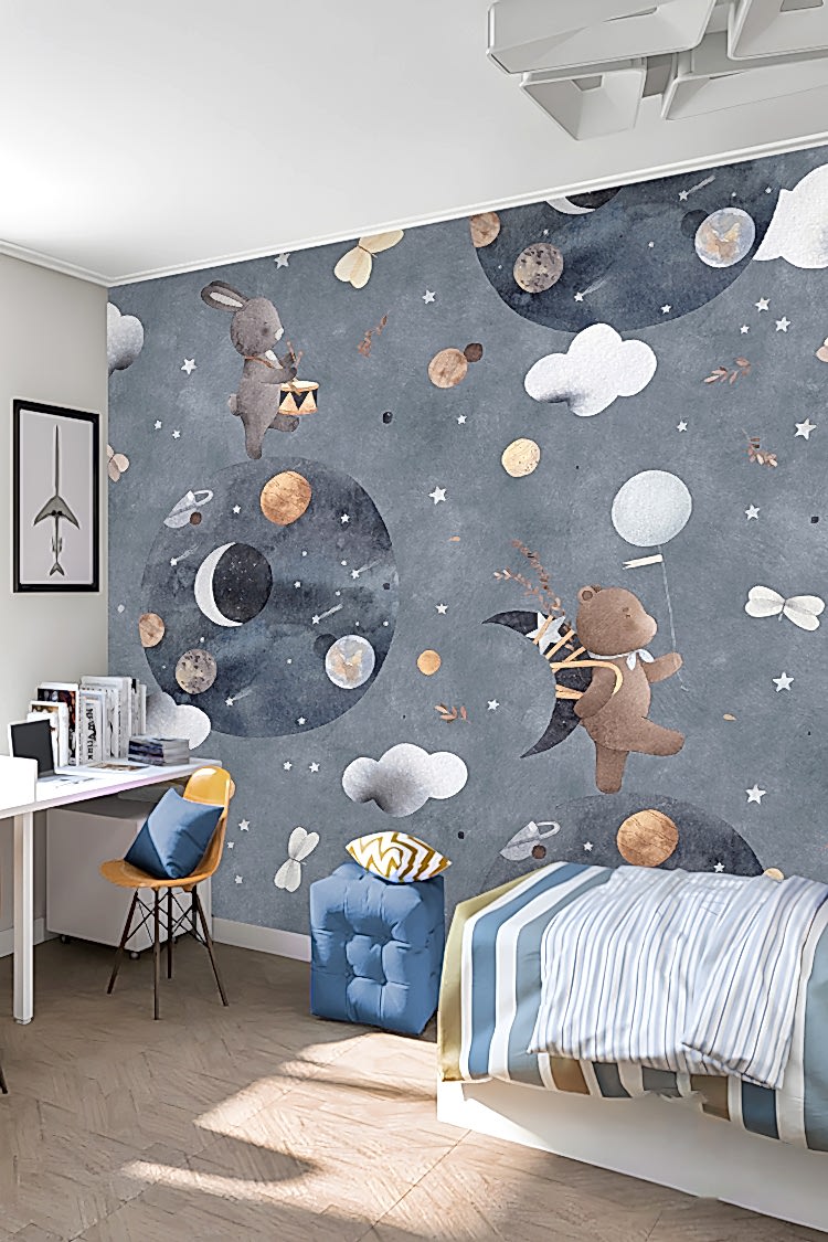 Uzay Temalı Duvar Kağıdı - Görsel 6