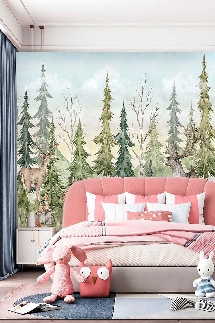 Orman ve Yaban Hayatı Temalı Duvar Kağıdı - Görsel 2