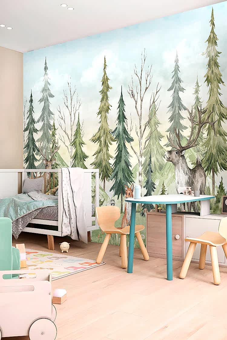 Orman ve Yaban Hayatı Temalı Duvar Kağıdı - Görsel 4