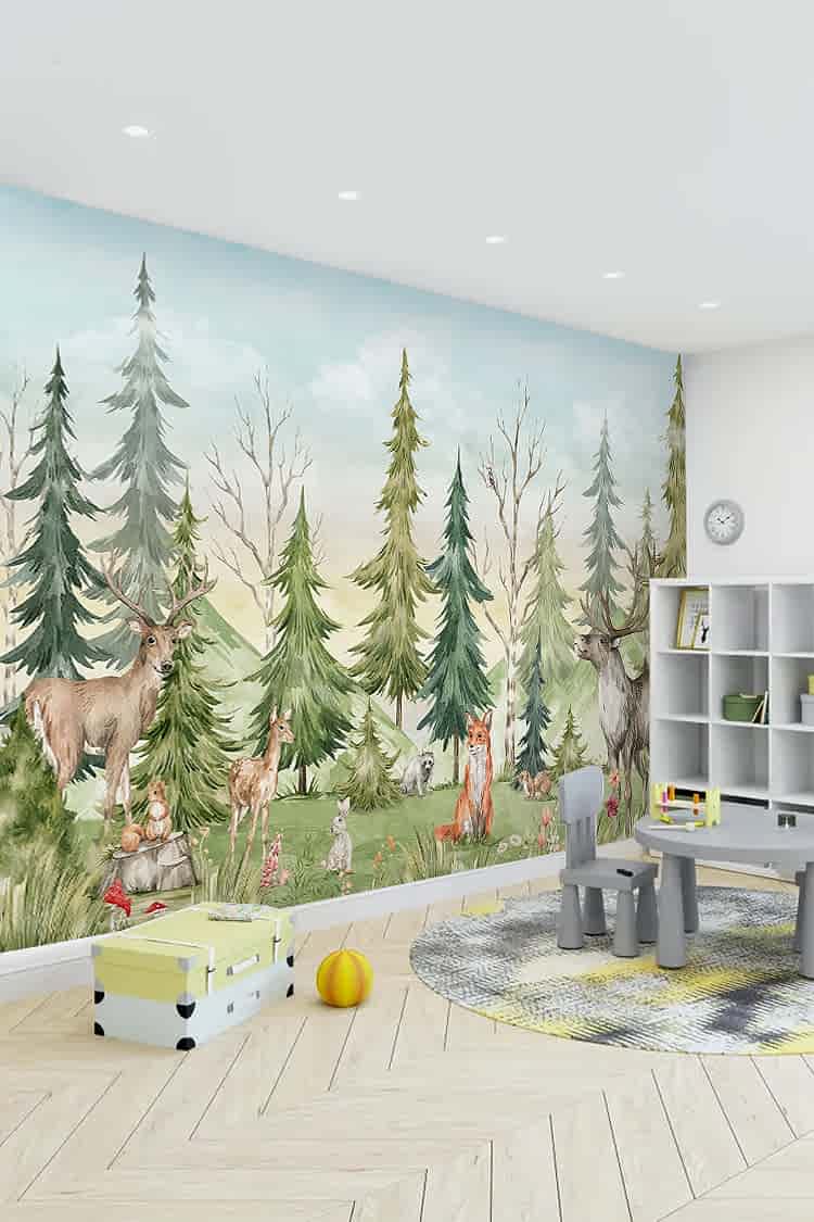 Orman ve Yaban Hayatı Temalı Duvar Kağıdı - Görsel 5