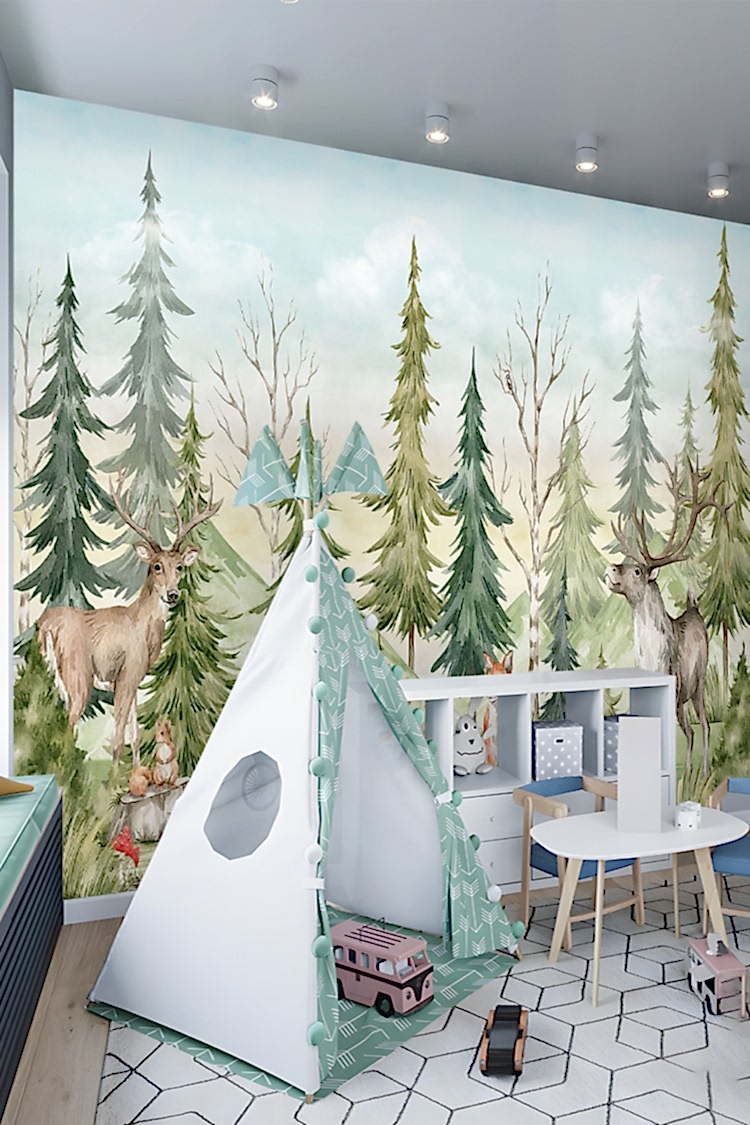 Orman ve Yaban Hayatı Temalı Duvar Kağıdı - Görsel 6