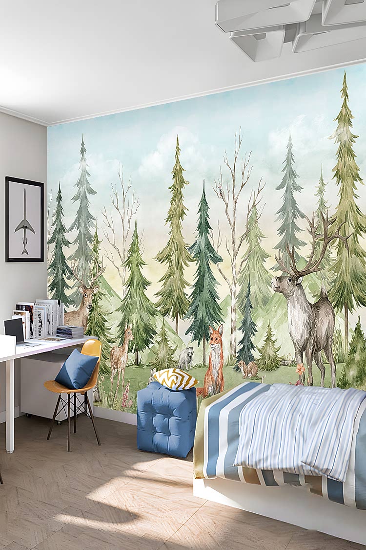 Orman ve Yaban Hayatı Temalı Duvar Kağıdı
