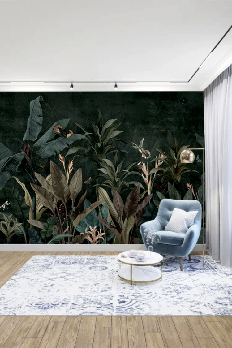 Tropikal Bitki Duvar Kağıdı - Görsel 3