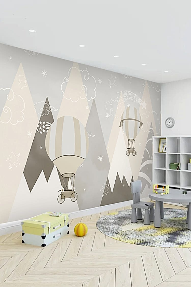 Pastel Dağlar ve Uçan Balonlar - Görsel 4