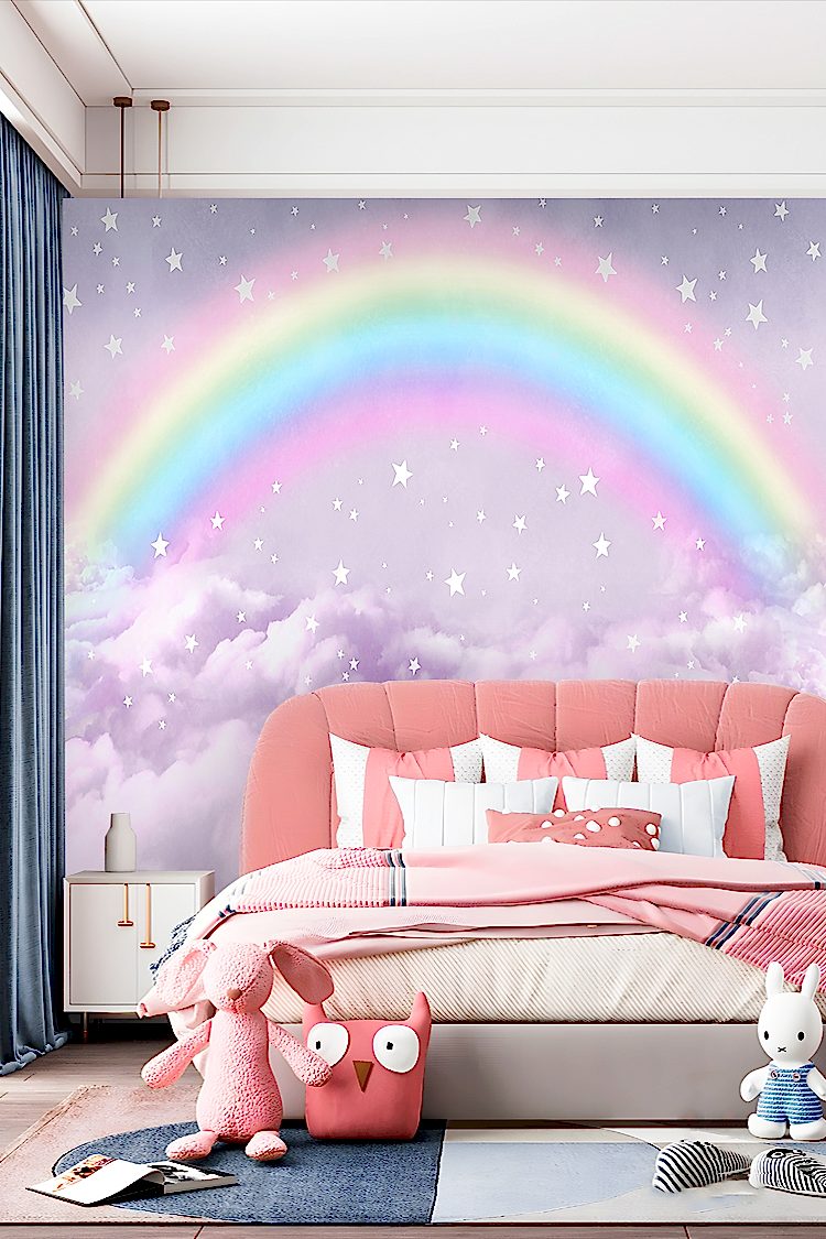 Gökkuşağı Temalı Duvar Kağıdı - Görsel 2