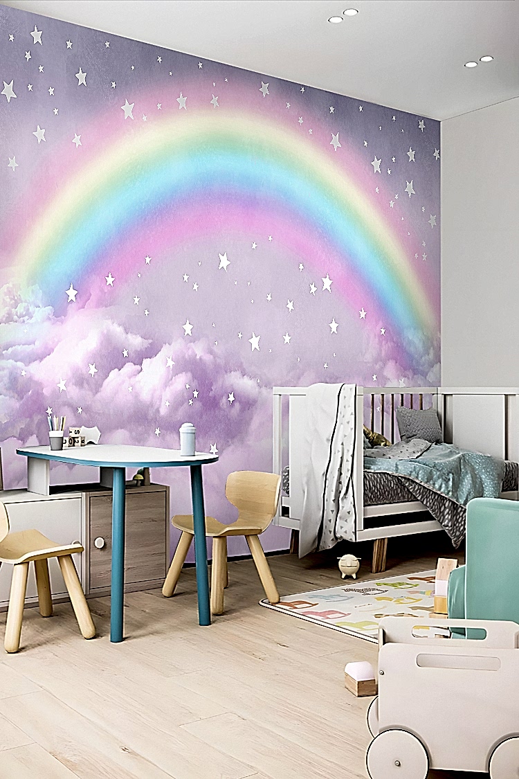 Gökkuşağı Temalı Duvar Kağıdı