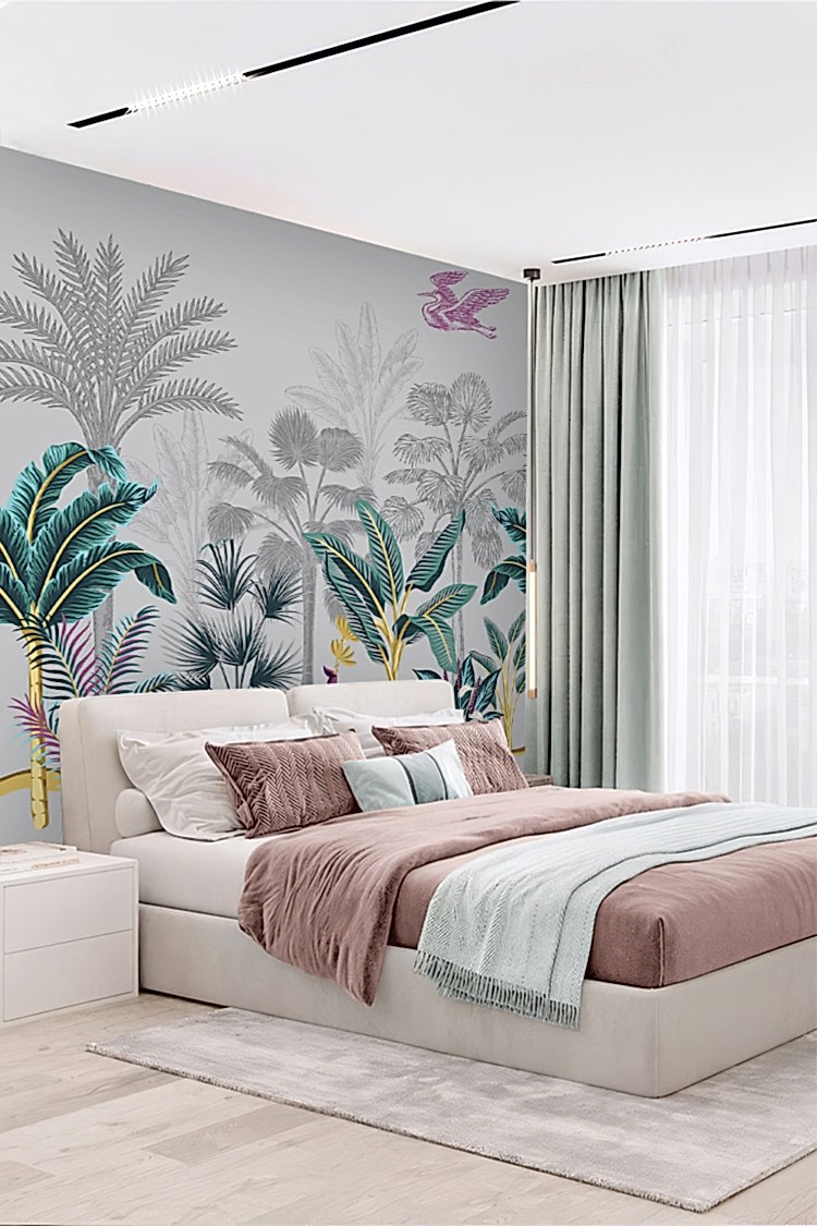 Modern Tropikal Duvar Kağıdı - Görsel 5